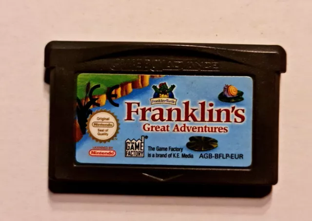 Franklin's Great Adventure Nintendo Gameboy Advance GBA Juego Módulo