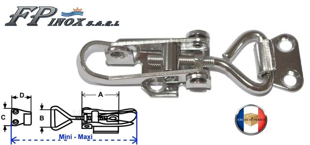 Grille De Prise D'air En Inox 316 à Lamelles Réglables – Dimensions 152 X 76 Mm – Marque FP INOX – Neuf Dans Son Emballage