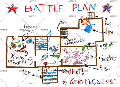 Home Alone Battle Plan poster print