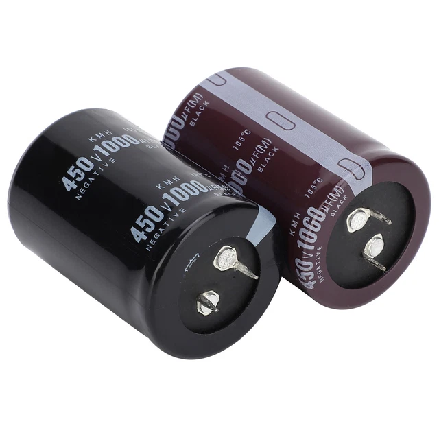 2Pcs Electrolytic Capacitor Aluminium Cylindrical Component 105℃ 35x50mm 1000μF❤