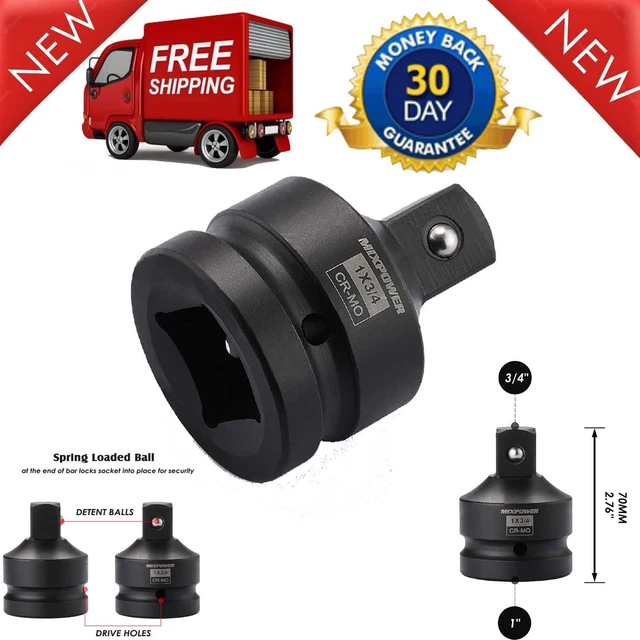 1" to 3/4 inch Drive Socket Reducer Air Impact Professional Ratchet Adapter