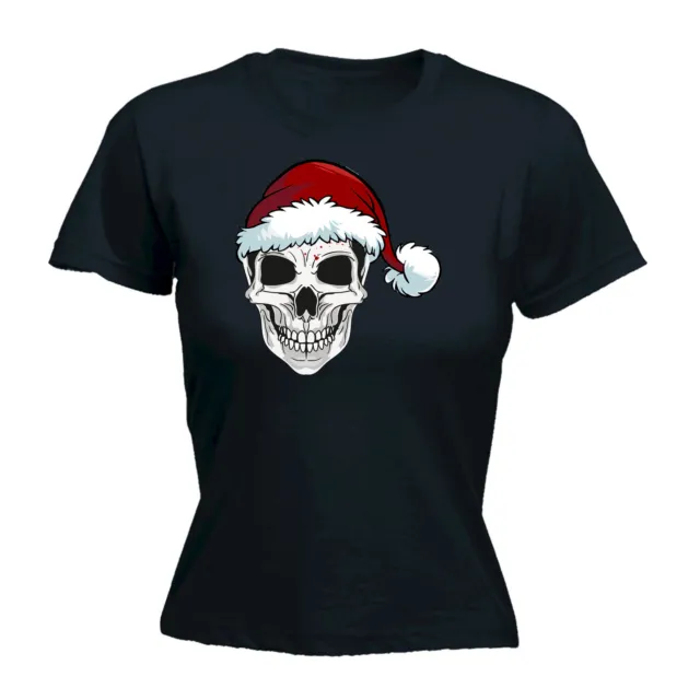 Santa Skull Christmas Xmas - Novelty Funny Womens Tee Shirts Top T-Shirt Tshirt