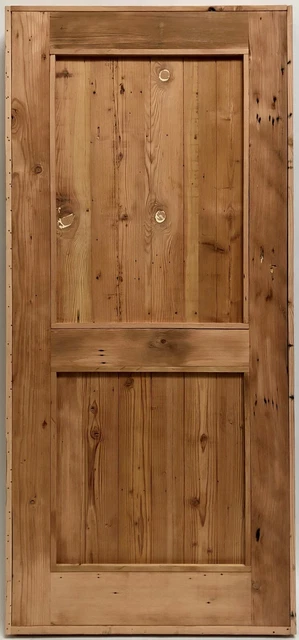 2~Rustic reclaimed solid old growth lumber Doug Fir wine room door pre hung