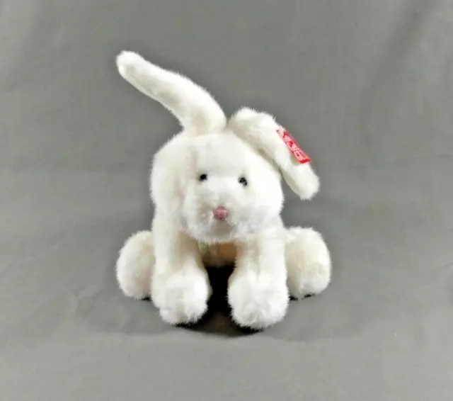 12" RETIRED GUND White Bunny Rabbit Brewster with Tags Plush Toy White Hand Made