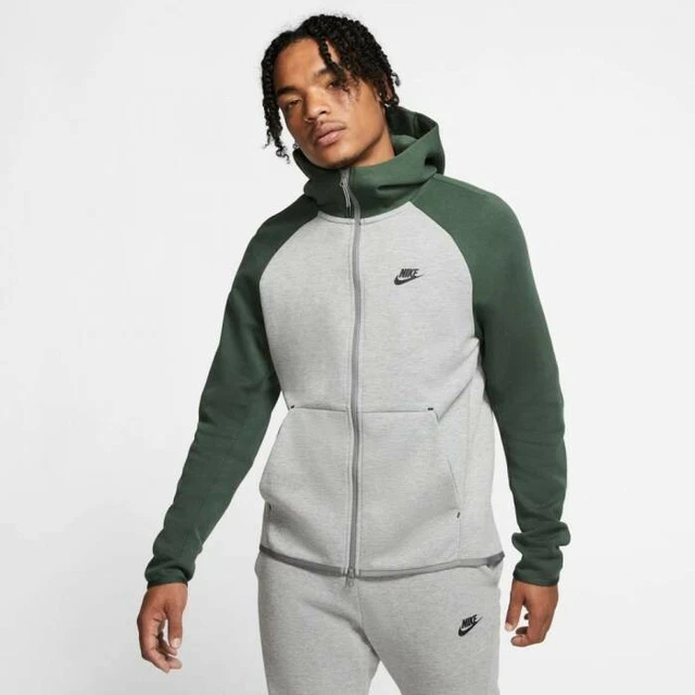 NIKE TECH FLEECE Windrunner Hoodie Sz L Grey Galactic Jade New 928483 065 89.99 PicClick UK
