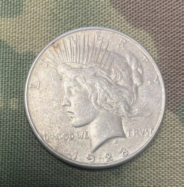 1928 “S” US Peace Silver Dollar! 90% Silver Bullion!