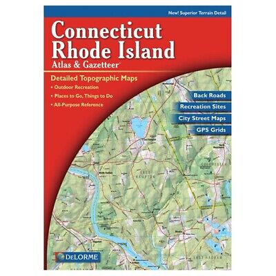 Delorme Connecticut/Rhode Island Topographical Road Atlas & Gazetteer