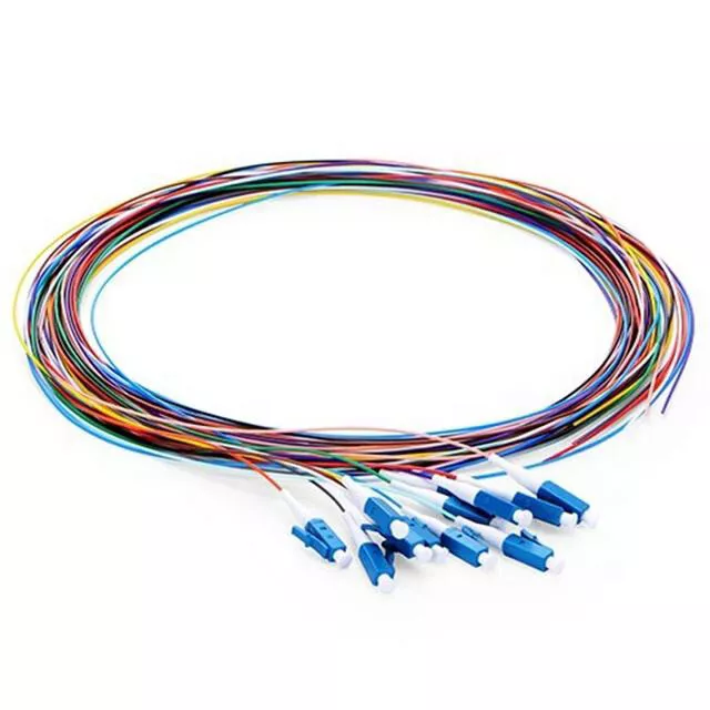 1.5m 12 core 9/125 Singlemode LC/UPC Fiber Optical Pigtail SM Fiber Pigtails