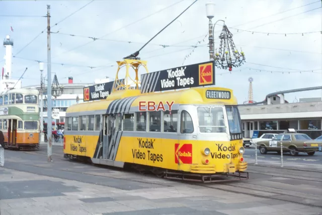 Blackpool Tram Photo - Brush Car 633 KODAK advert (2073)