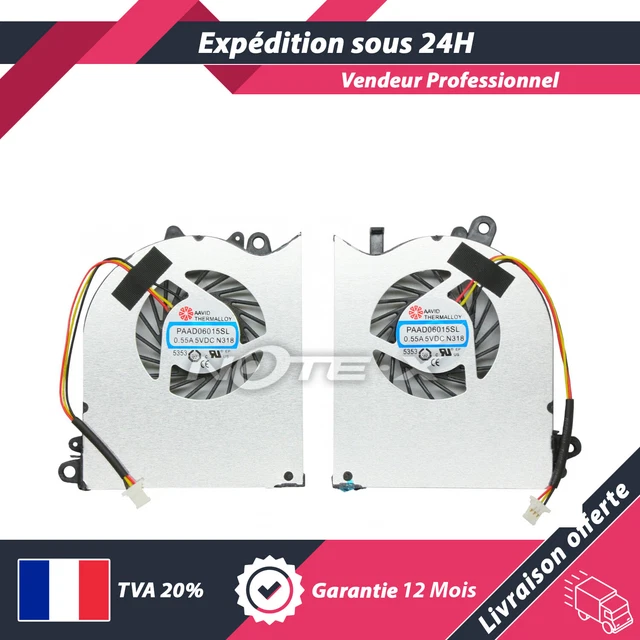Ventilateur CPU Pour MSI GT60, GT660, GT680, GT683, GT70, GT780 – Neuf