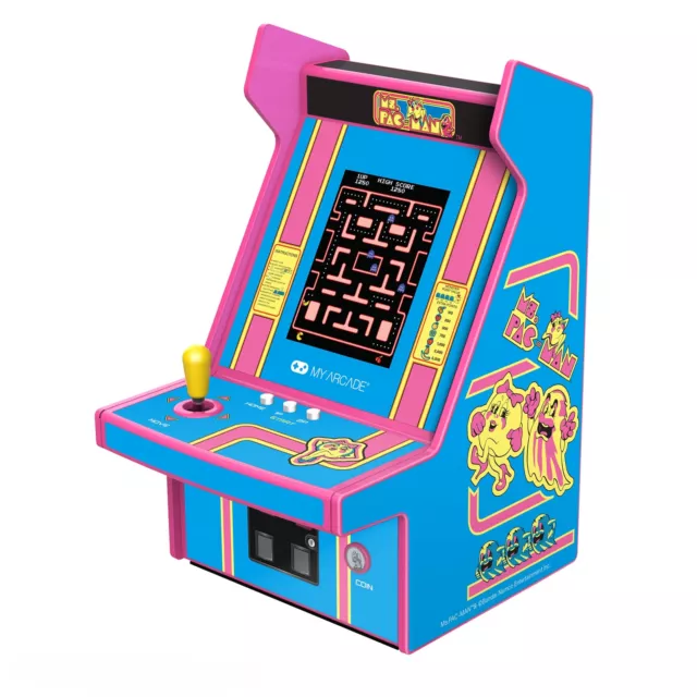 My Arcade Ms. Pac-Man Micro Player Pro: 6.75" Mini Arcade Machine Video Game