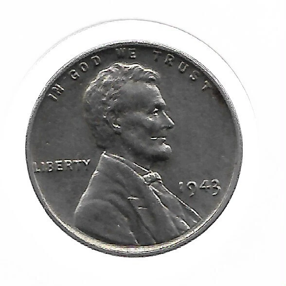 1943 Lincoln Wheat Steel Penny US Coin Collection Cent Collectible WWII War WW2