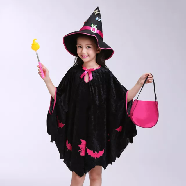 Mädchen-halloween-kleid-set Nahtgarn Knielang Quadratischer Ausschnitt 2