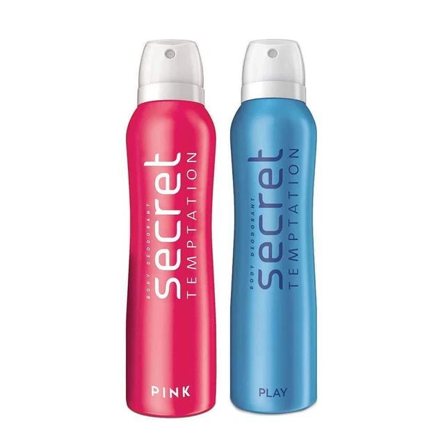 Secret Temptation Play E Combo Deodorante Rosa Per Donne 150Ml Ciascuno 2X...
