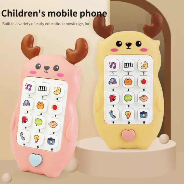with Teether Telephone Sleeping Toys Deer/Giraffe Style Music Voice Toy  Gifts