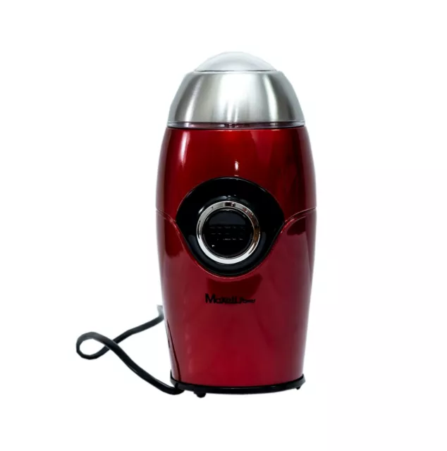 Molinillo De Cafe Electrico Especias Grinder Moledor Rojo Brillo 200W Garantia