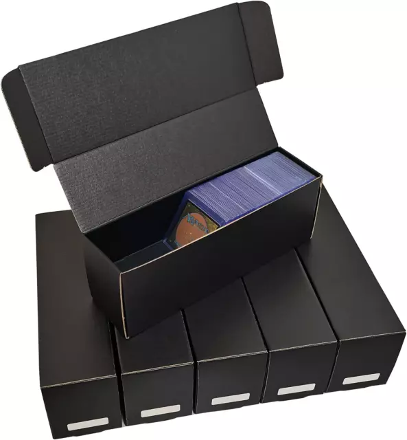 Card Toploader Storage Box - Fits Magnetic Holders, Baseball Sports Card Boxes,