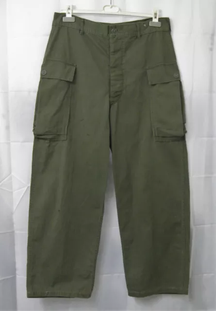 WWII US ARMY HBT Herringbone Twill Trousers Pants 13 Star Buttons Size ...