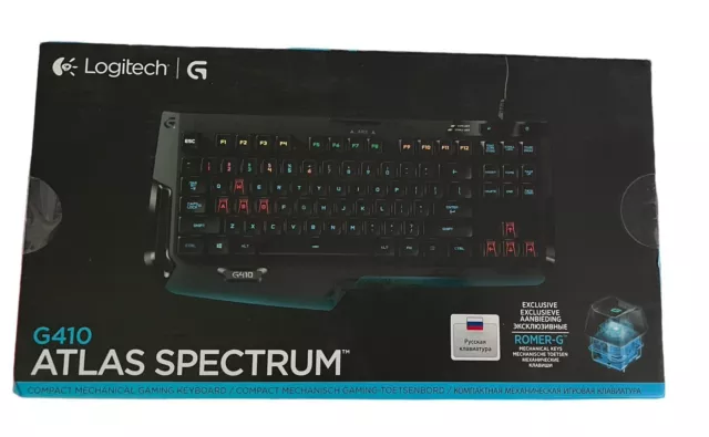 Logitech G410 Atlas Spectrum Mechanische Gaming-Tastatur LED RGB russisch NEU 2