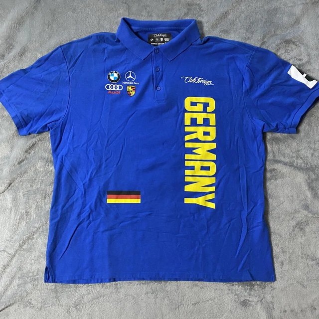2XL Club Foreign Men Polo Shirt Germany Audi BMW Mercedes-Benz Ferrari Race