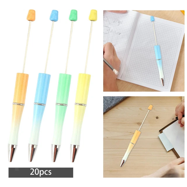 20 Stück Kugelschreiber DIY Bead Kugelschreiber für Prüfungsersatz Büro
