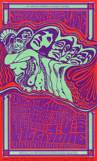 MINT Jefferson Airplane Quicksilver 1967 BG 48 Fillmore Card