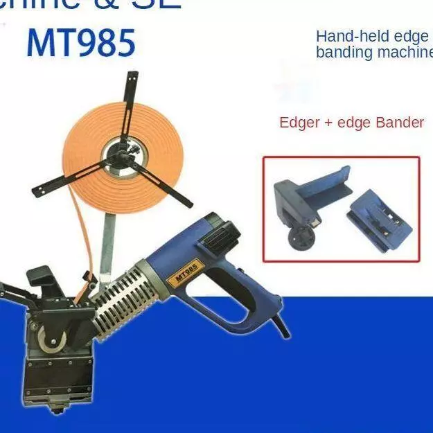 2000W Portable Edge Banding Machine MT985 Curve Straight Manual Edge Bander
