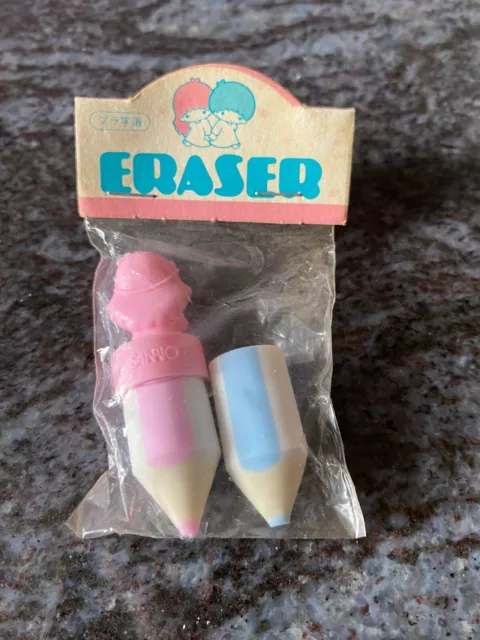 (G009)gomme  eraser vintage sanrio little twin stars