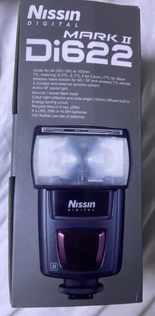 Nissin Di 622 Mark II Speedlite flash 622C2 for Canon Nikon Sony E-TTL / ETTL II