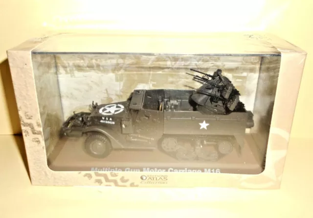 DIE CAST TANK Multiple Gun Motor Carriage M16  Atlas Editions - Scala 1:43 #G003