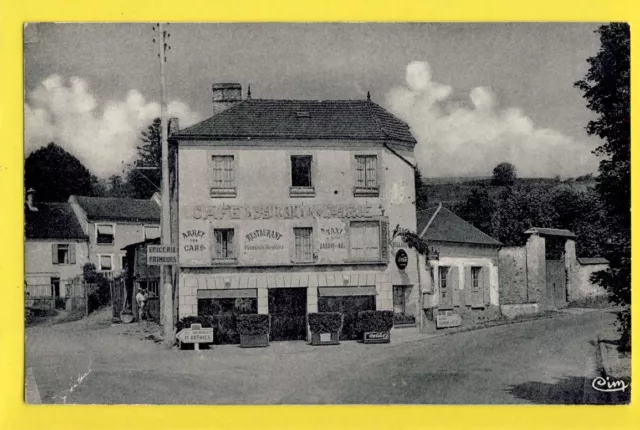 CPA 95 - SERAINCOURT Carrefour Routes de JAMBVILLE et MONTALET Café de la Mairie