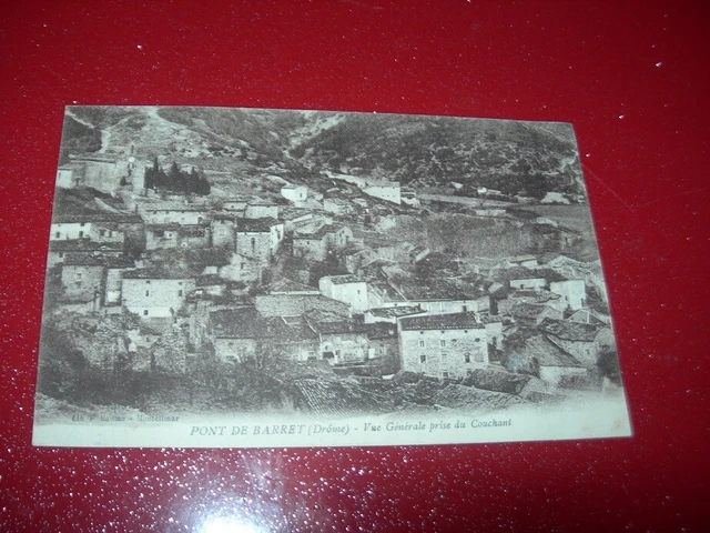 Old Postcard Barret Bridge Drome General View 1920