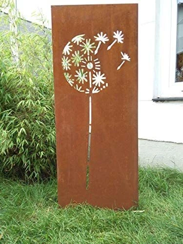 EDELROST GARTEN SICHTSCHUTZWAND aus Metall 1mm Rost Sichtschutz