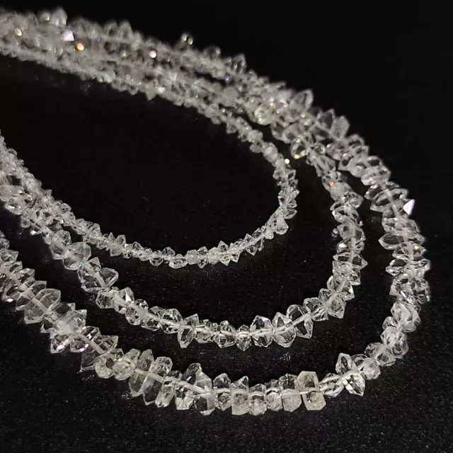 Herkimer Diamond Crystal Quartz Natural Gemstone Beads AAA+++ Wholesale