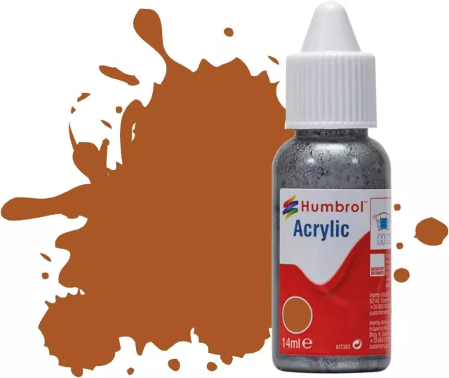 Humbrol DB0009 Acrylfarbe Nr. 9 hellbraun - Glanz - Acryl 14ml