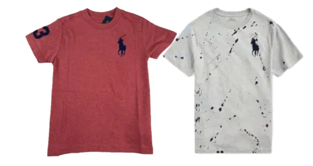 Ex Ralph Lauren kids Big Pony T Shirt 2 PACK Age 10 / 12 years STOCK CLEARANCE