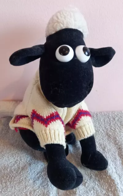 Wallace and Gromit Vintage Shaun The Sheep Soft Toy Plush Aardman Comic Relief 2