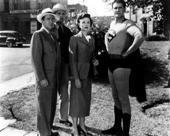 GEORGE REEVES COMME Superman / Clark Kent , Phylli 8x10 Photo Sympa ...