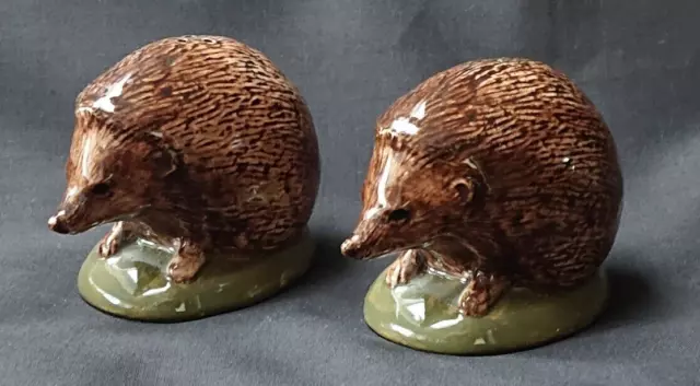 Quail Ceramic Salt & Pepper Novelty Hedgehog Cruet / Figurine Set