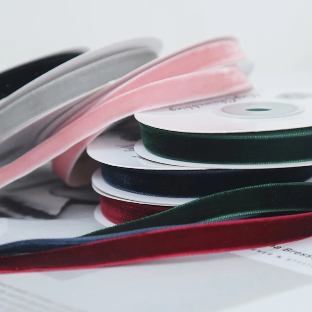 Samtband Hochzeit 22g 4,5 M/Roll Dekoration Dunkelgrün Gewinnen Sie Rot