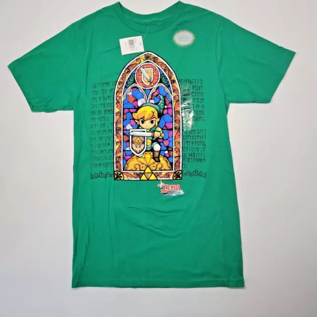 NWT Legend of Zelda Nintendo Windwalker Stained Glass Graphic T-Shirt Men's Sz M