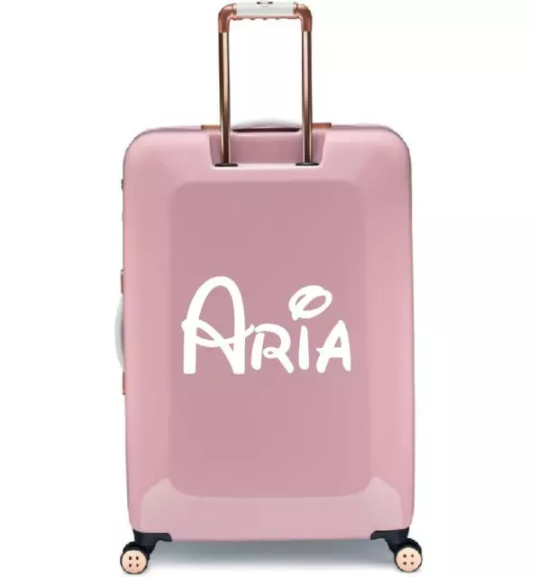 Personalised Fairytale inspired  Name Kids Suitcase Luggage Sticker Transfer 2