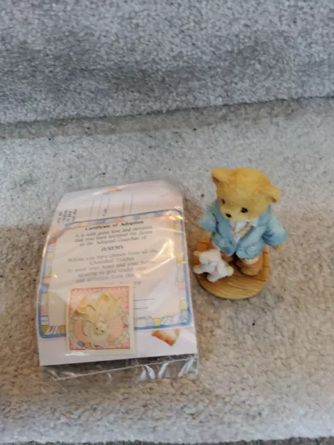 Cherished Teddies "Jeremy" Limited Edition With Certificate And Box