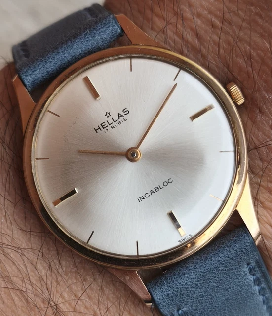 OROLOGIO HELLAS ULTRA Piatto Meccanico Manuale Vintage EUR 99,00