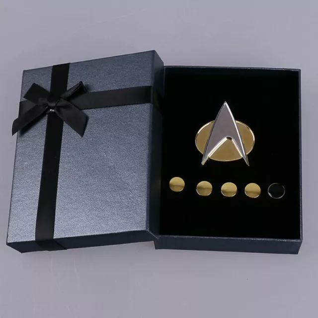 Cosplay The Next Generation Badge Communicator Pins and Rank Pips Pin Set Of 6