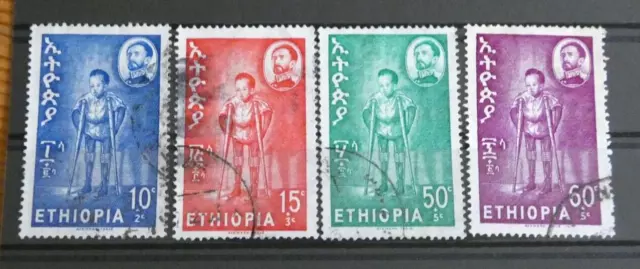 Äthiopien 1963, Medizin Mi 455 - 458 gest.   Mi 5 €, SG 569 - 572 GBP 7,25