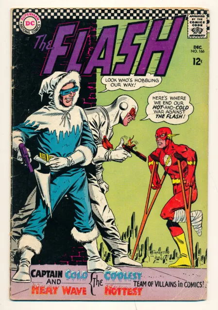 DC Comics The Flash Issue #166 Comic Book Carmine Infantino Art 5.0 VG/FN 1966