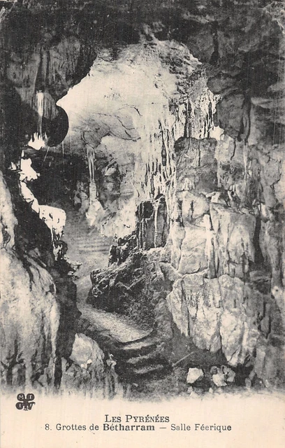 Affiche Vintage 40x60cm – Grottes De Bétharram (Pyrénées) – Poster Haute Qualité
