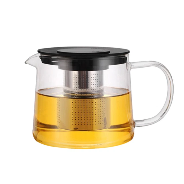 Macchina da tè a foglie sciolte vaso in vetro pentola acciaio inox