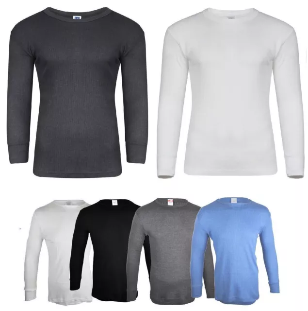 Long Johns Long Sleeve Shirt Thermal Underwear Mens Top Winter Vest Shirt